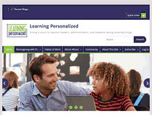 Tablet Screenshot of learningpersonalized.com